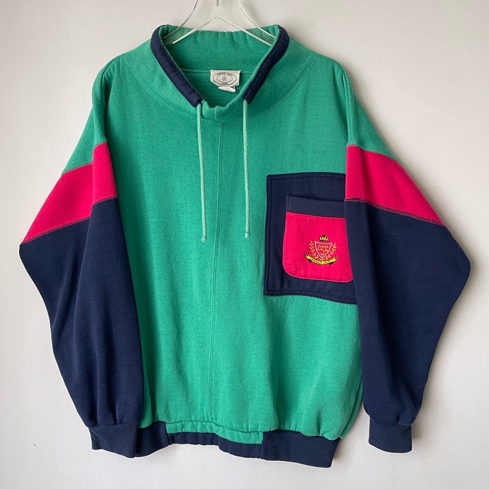 80s Color Block Sweatshirt M